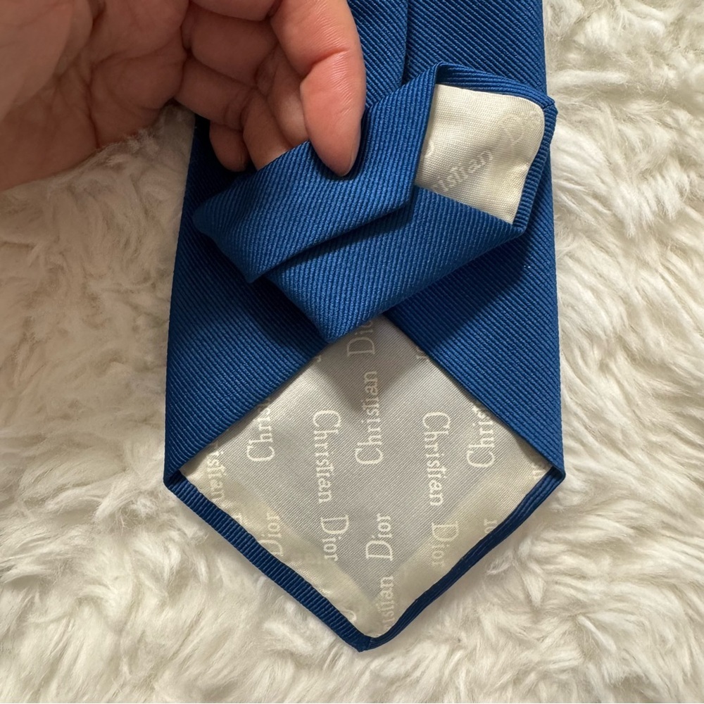 Christian Dior Cobalt Blue Neck Tie - Picture 5 of 13